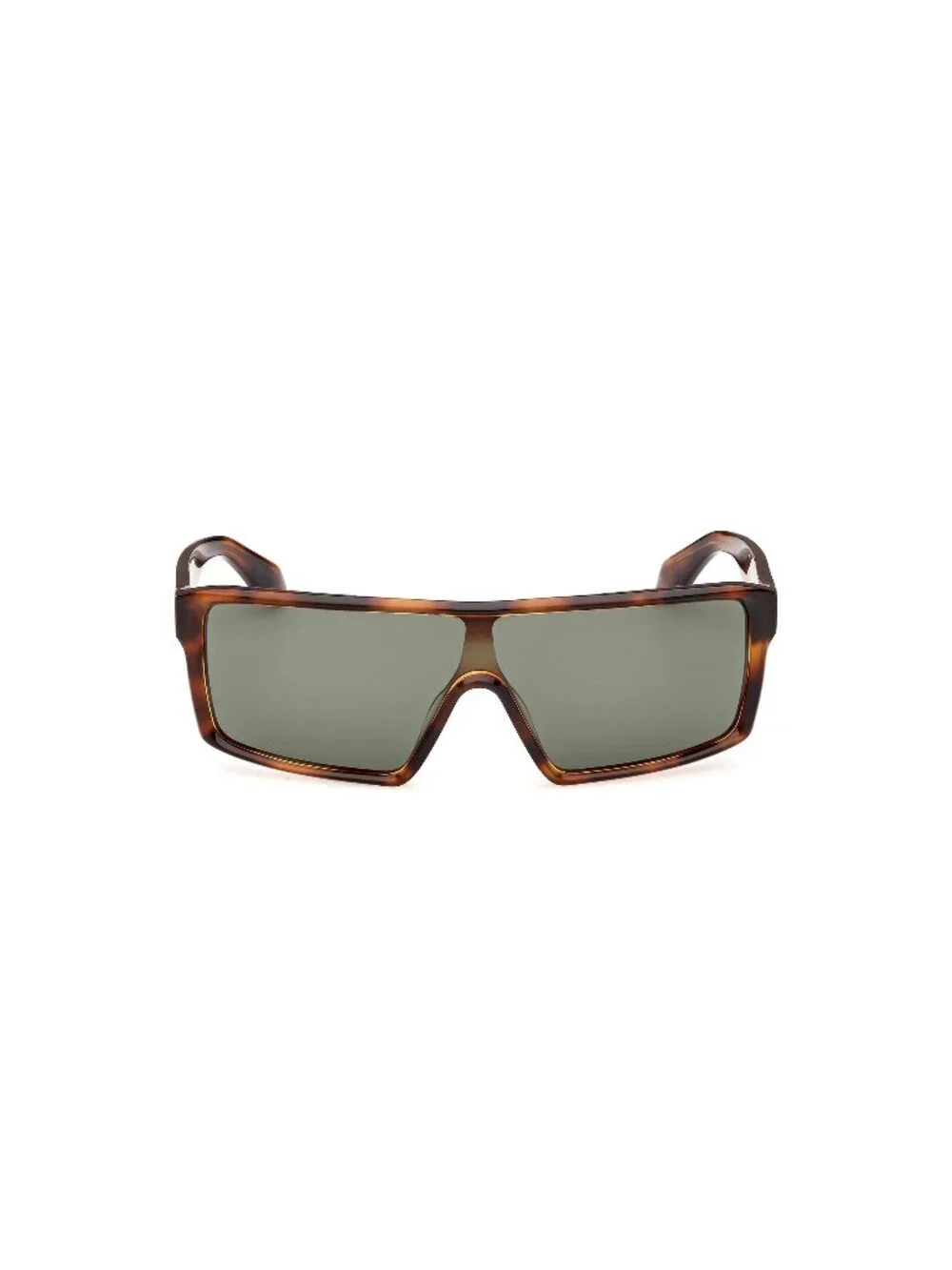 New Adidas Originals Unisex Sunglasses Havana Shield Green Lens Injected Frame